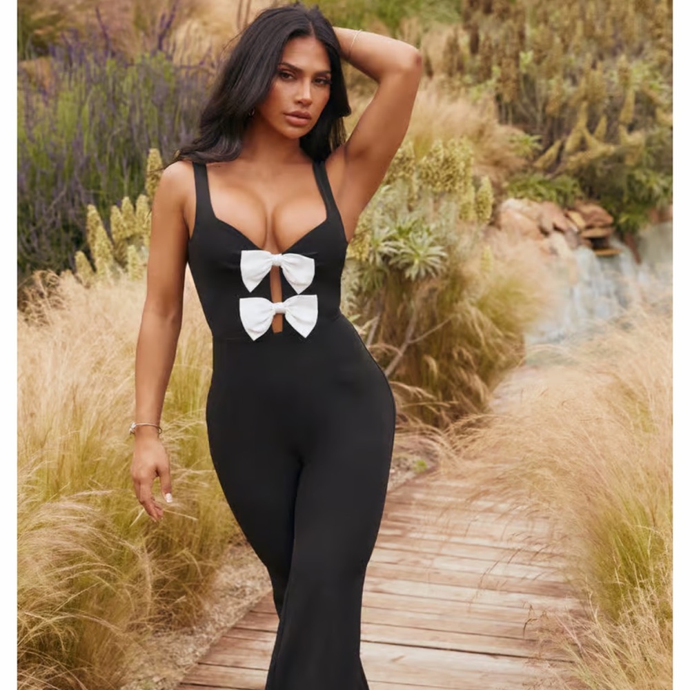 Bow tie jumpsuit